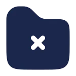 Folder Error SVG Icon